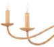 Currey & Company Saxon Natural Rattan Small Chandelier-1
