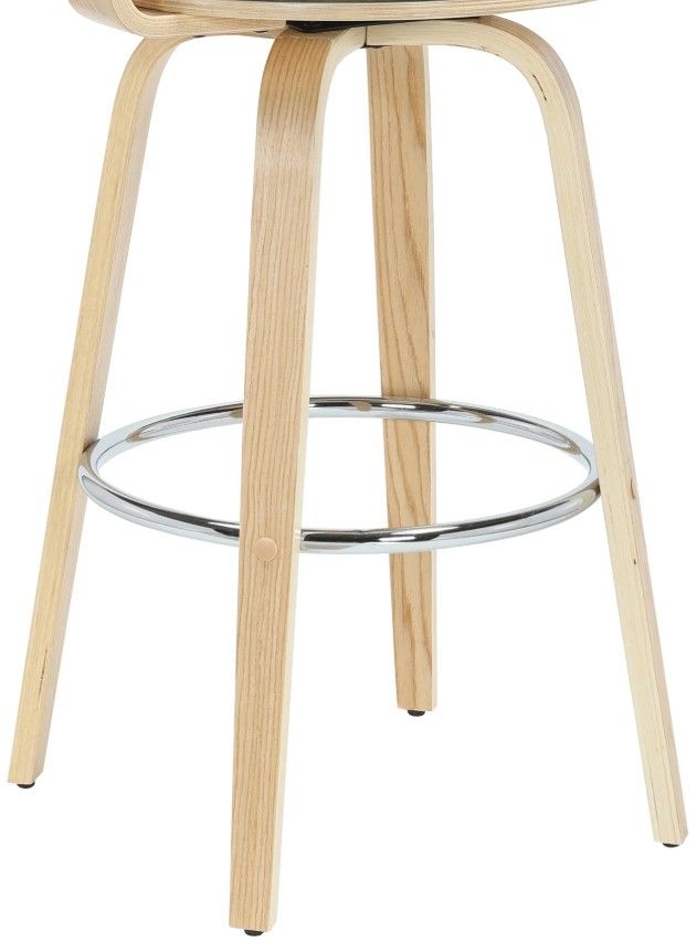 Armen Living Daxton 3-Piece Oak/Vintage Green Barstool Set-4