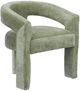 Crestview Collection Florence Green Upholstered Dining Arm Chair-0