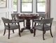 Steve Silver Co. Tournament Cherry/Gray Arm Chair with Casters-3