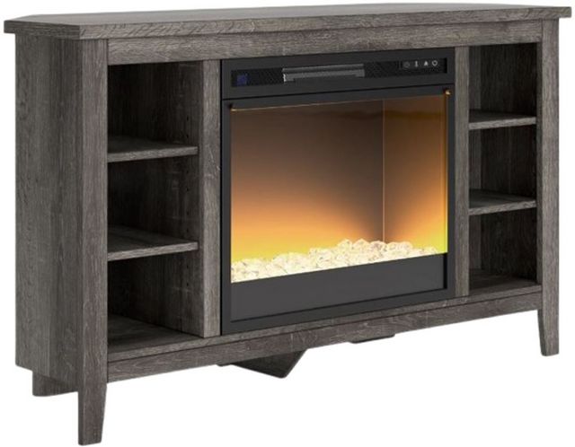 Signature Design by Ashley® Arlenbry Gray Corner TV Stand with Electric Fireplace-0