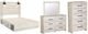 Signature Design by Ashley® Cambeck 4-Piece Whitewash Queen Panel Bed Set-0