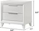 Crown Mark Cressida White Nightstand-2