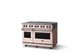 Viking® 5 Series 48" Blush Pro Style Induction Range with Brushed Brass Trim-2