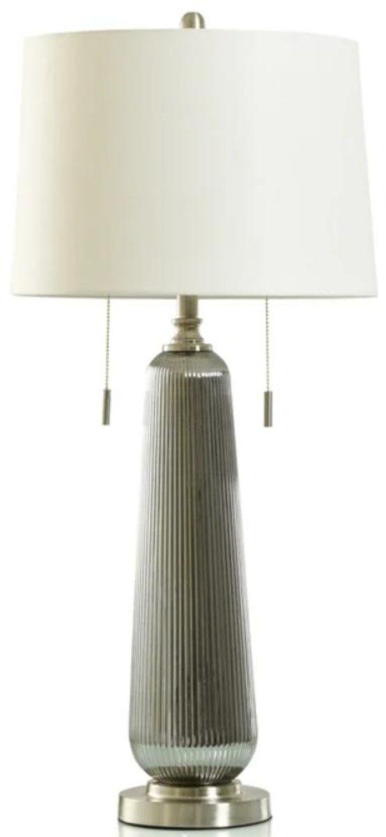 Stylecraft Nickel/Off-White Table Lamp -0