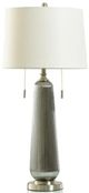 Stylecraft Nickel/Off-White Table Lamp -0