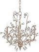 Currey & Company Crystal Bud Silver Granello Small Chandelier-1