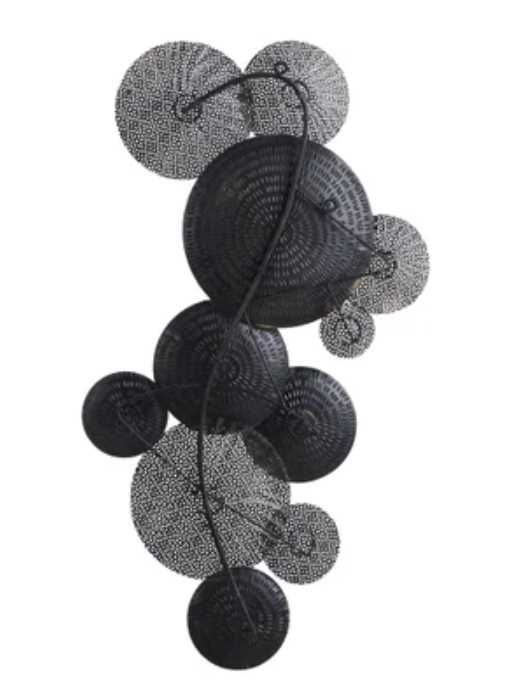 Stylecraft Lazer Cut Lillies Gold/Gray Wall Art-1