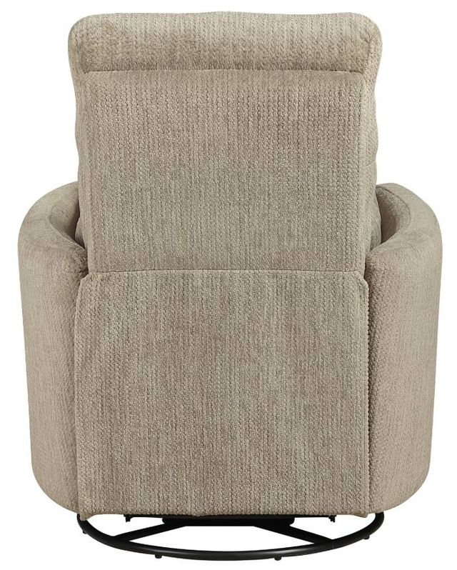Homelegance® Tinley Brown Manual Swivel Glider Reclining Chair-4