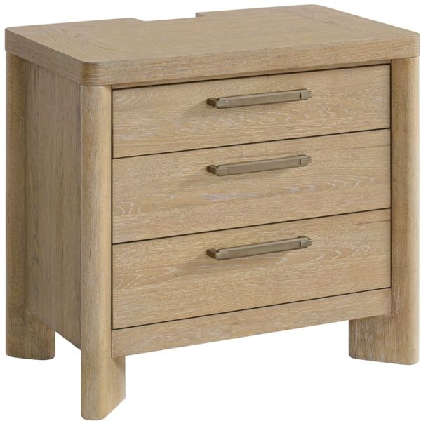 The Dune Solid Wood Bedside Table
