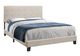 Monarch Specialties Inc. Beige Linen Queen Bed-0