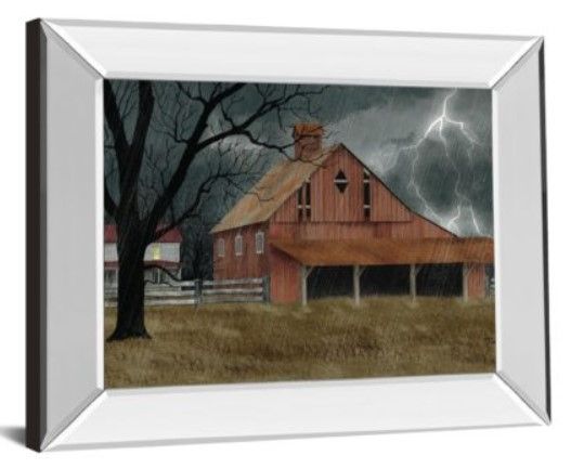 Classy Art Dark and Stormy Night by Billy Jacobs Mirror Framed Wall Art-1