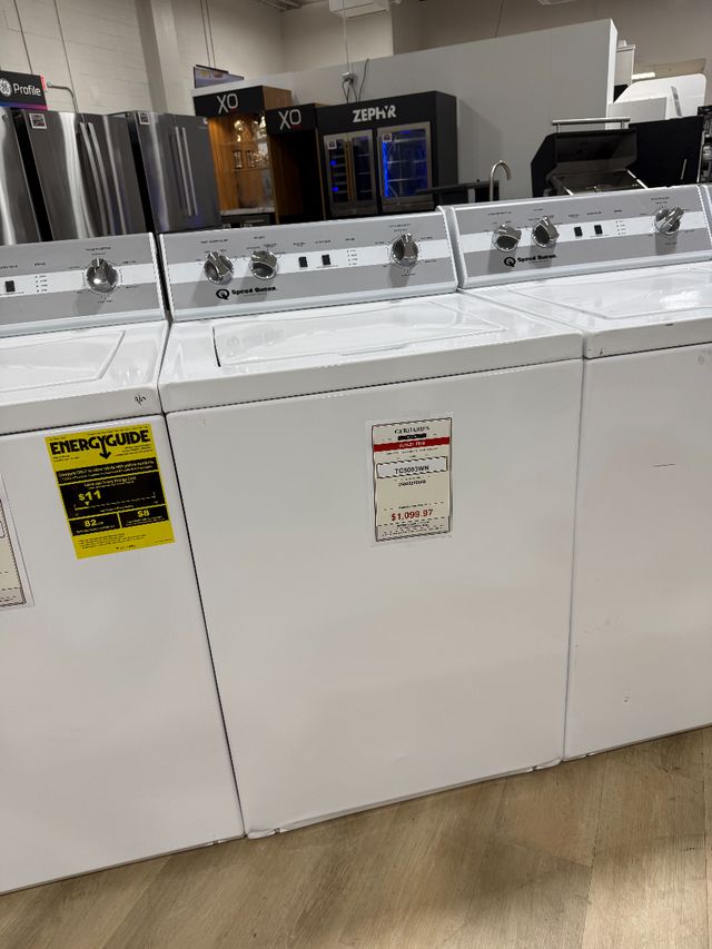 Speed Queen® TC5 3.2 Cu. Ft. White Agitator Top Load Washer-0
