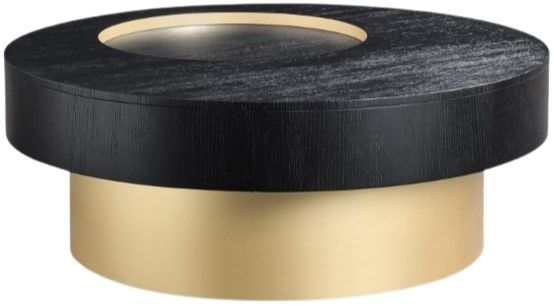 Meridian Furniture Makai Black/Brass Coffee Table-0