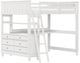 HH2 Home Lake House Neutral White Youth Ful Loft Bed with Desk-0