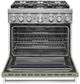 KitchenAid® 36" Avocado Cream Pro Style Dual Fuel Range-1