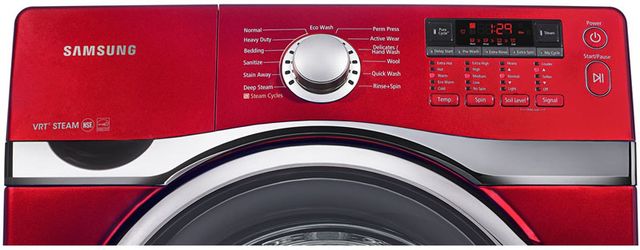 Samsung Front Load Washer-Tango Red-1