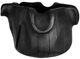 A & B Home Black Teak Wood Bowl with Raised Uneven Edges-2