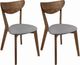 Coaster® Alfredo 2-Piece Upholstered Dining Chairs Natural Walnut-4