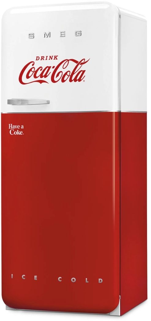 Smeg Retro Style 9.9 Cu. Ft. Coca Cola Iconic Compact Refrigerator-1