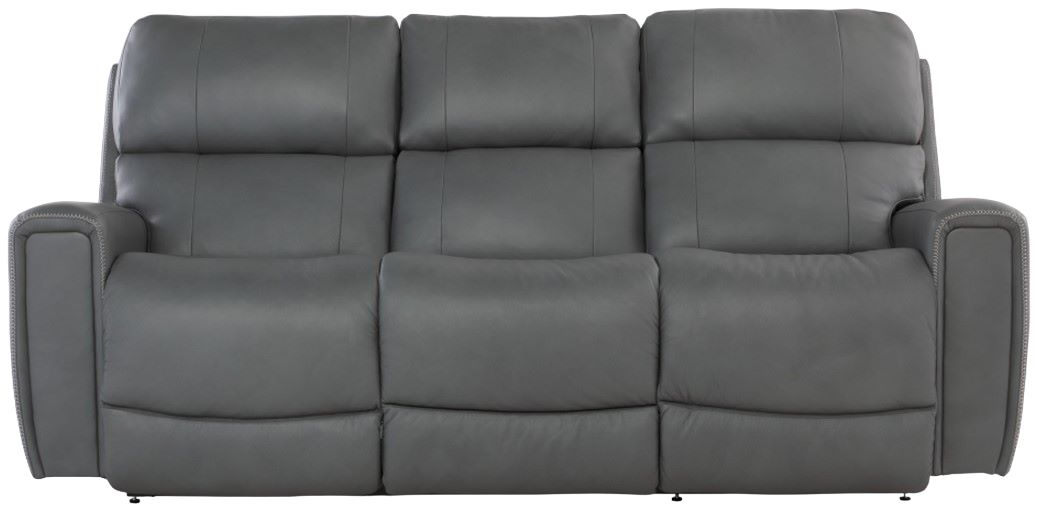 La-Z-Boy® Apollo Blue Grey Leather Power Reclining Sofa with