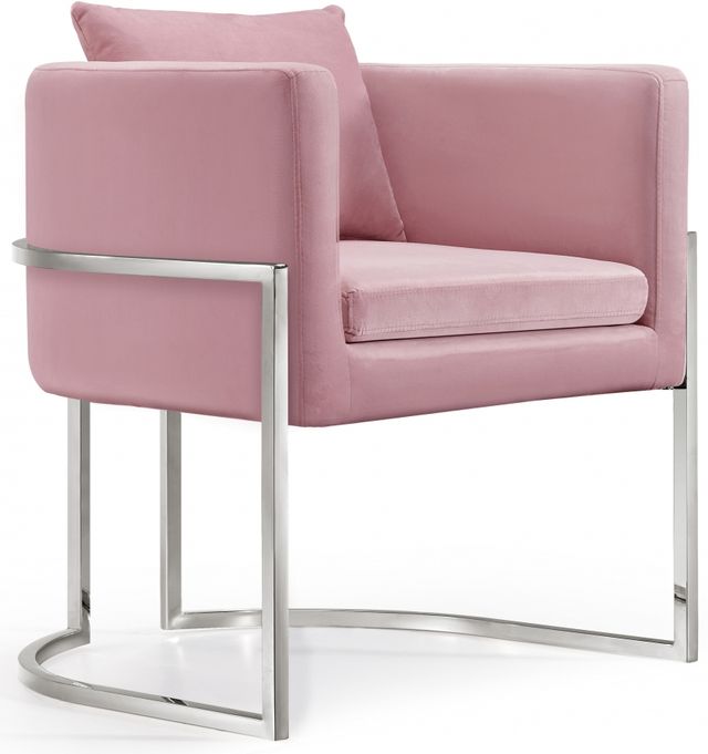 Meridian Furniture Pippa Pink Velvet Chair-0
