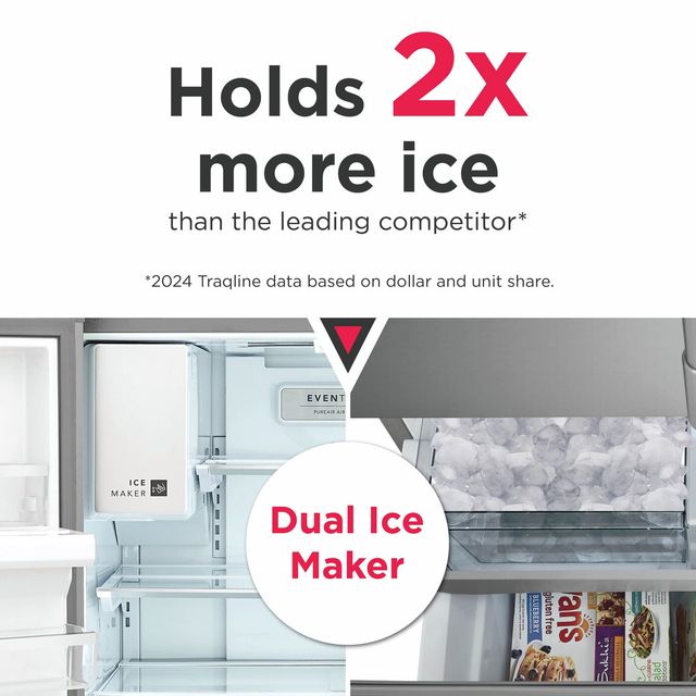 Frigidaire Gallery® 36" 28 Cu. Ft. Stainless Steel French Door Refrigerator-3