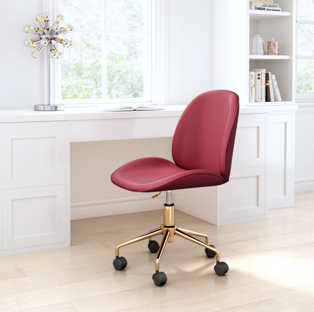 Zuo® Modern Miles Red Office Chair-2