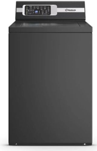 Huebsch® 3.2 Cu. Ft. Matte Black Agitator Top Load Washer with Delayed Lid-Lock 