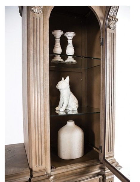 Furniture of America® Bromoak Weathered Oak Entertainment Center -1