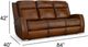 Flexsteel® Mustang Brown Power Reclining Sofa with Power Headrests-4