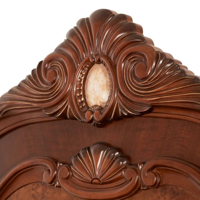 Michael Amini® Cortina® Honey Walnut Queen Sleigh Bed-4