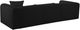 TOV Furniture Tarra 3-Piece Black Fluffy Oversized Right-Arm Facing Sectional and Chaise-5