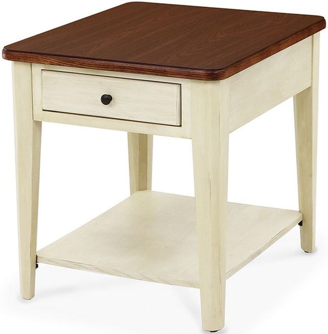 Peters-Revington™ Casual Choices™ Walnut End Table with Pistachio Base-1