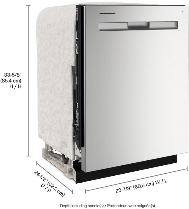 Maytag® 24" Fingerprint Resistant Stainless Steel Built in Dishwasher-9