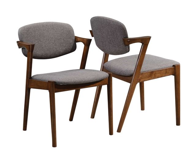 Coaster® Malone 2-Piece Dark Walnut Side Chairs-2
