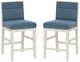 Linon Ramsey 2-Piece Blue Stripe/White Counter Stool-0
