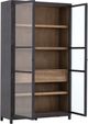 Four Hands Millie Drifted Matte Black/Oak Cabinet-4