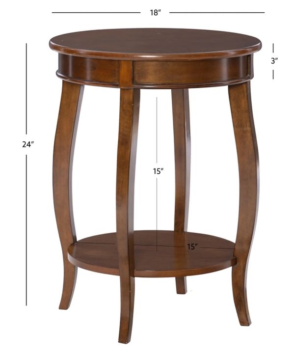 Powell® Rainbow Hazelnut Side Table-2