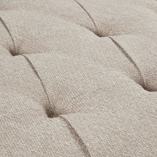 Olliix by Madison Park Taupe Lindsey Tufted Square Cocktail Ottoman-3