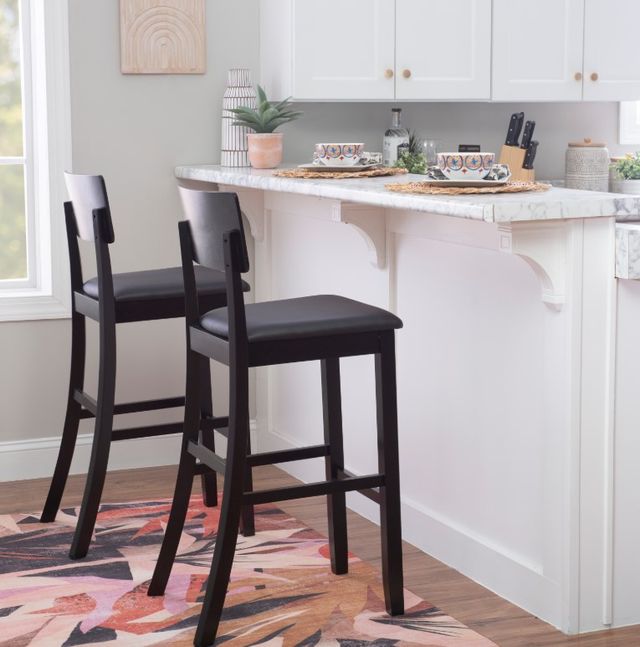 Linon Torino Black Bar Stool-1