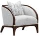 Michael Amini® Houston Gray/Walnut Matching Chair-0