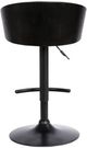 Armen Living Montego Black Adjustable Height Stool-4