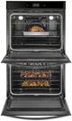 Whirlpool® 27" Print Resist Black Stainless Electric Built In Double Oven-2