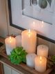 A & B Home Ivory White Unscented Soy Wax Candle-2