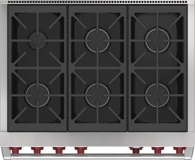 Wolf® 36" Stainless Steel Pro Style Dual Fuel Range-2