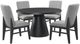 Elements International Portland 5-Piece Black/Grey Standard Height Dining Set-0