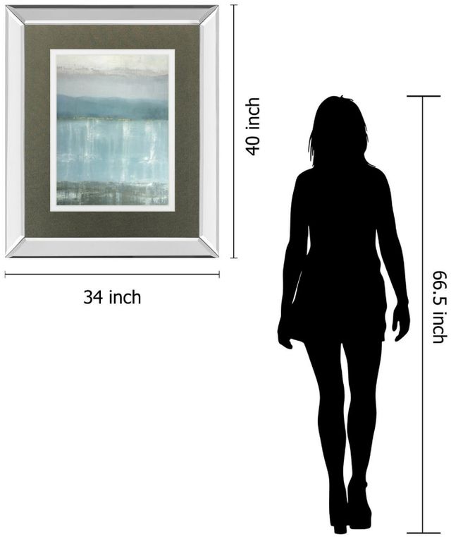 Classy Living Caroline Gold Twilight Blues Wall Art-2
