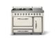 Viking® Tuscany 48" Pure White Pro Style Dual Fuel Range with 2 Induction-0