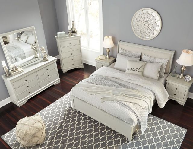 Signature Design by Ashley® Jorstad 2-Piece Gray Queen Sleigh Bed Set-3